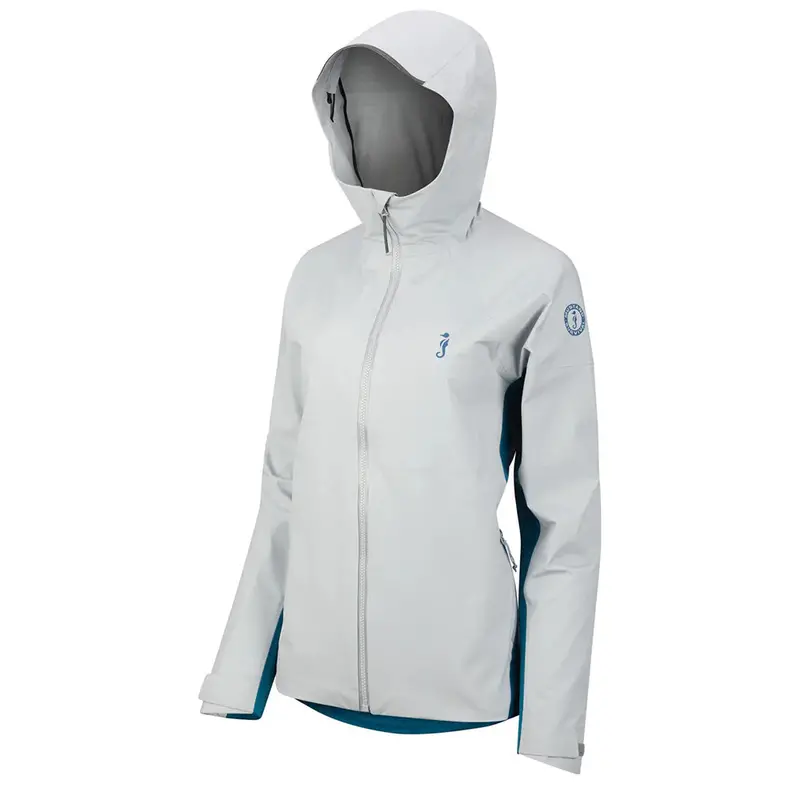Mustang Callan Women’s Two-Tone Waterproof Jacket (Mid Grey & Ocean Blue) – Small (Model MJ2950-293-S-240)