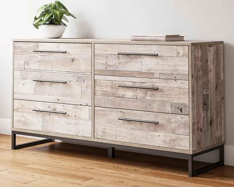 Neilsville Wooden Dresser with Soft-Close Drawers