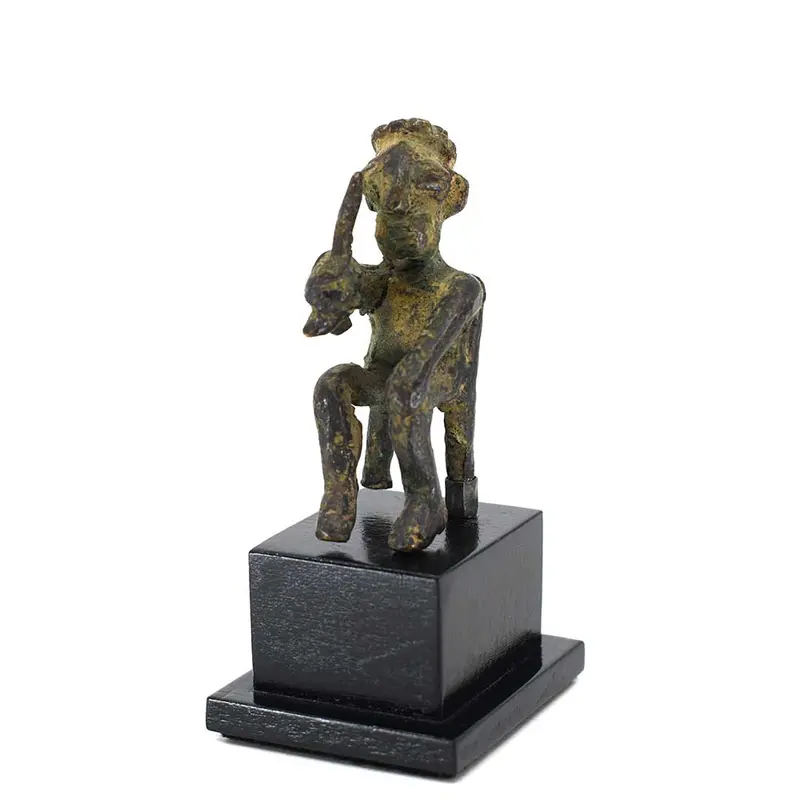 Neo-Assyrian Bronze Figurine of the Storm God Baal – 6th Century BCE
