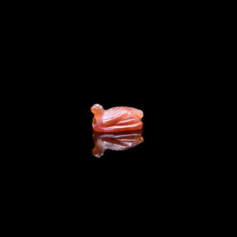 New Kingdom Carnelian Bird-Shaped Amulet