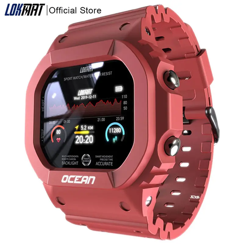 Ocean Series Smart Fitness Watch – Message Alerts, Heart Rate Tracking, and Blood Pressure Monitoring for All-Day Use