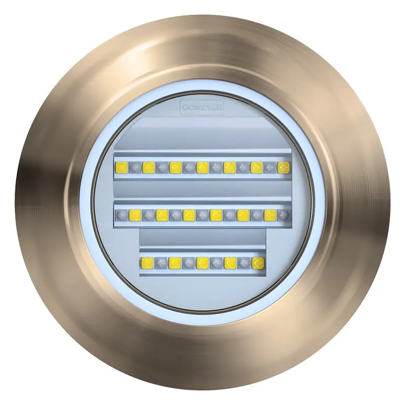 OceanLED E7 Thru-Hull Underwater Light – 50° Beam Angle, Blue/White LED [E7TH059BW]