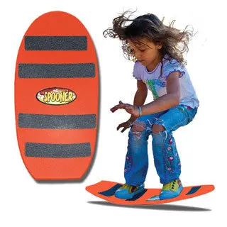 Orange 24-Inch Spooner Board Balance Training Tool