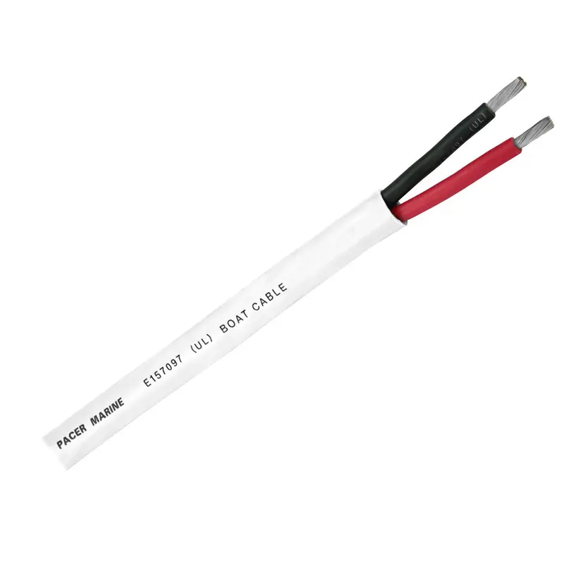 Pacer 500-Foot 10/2 AWG Duplex Marine Cable – Red and Black