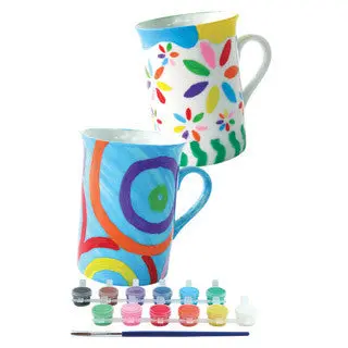 Paint-Your-Own Ceramic Mug Craft Kit