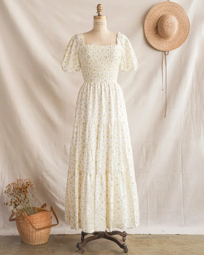 Pansy Bloom Floral Dress