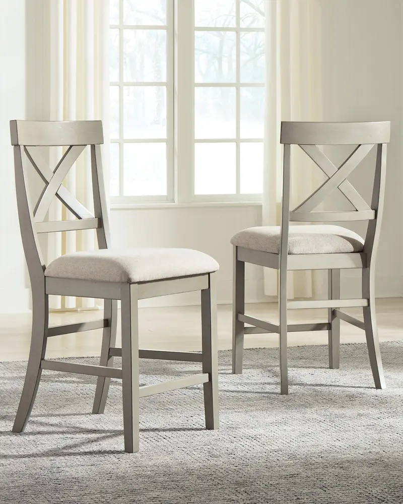 Parellen Wooden Bar Stool – Counter Height with Footrest