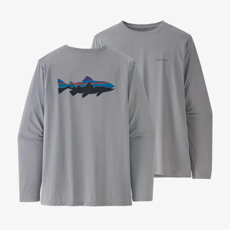 Patagonia Capilene® Cool Daily Fish Graphic Long-Sleeve Shirt for Men