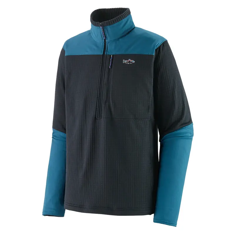 Patagonia Men’s R1 Fitz Roy Long-Sleeve 1/4-Zip Fleece Jacket