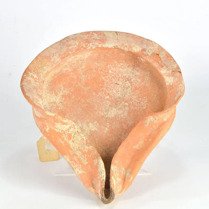 Persian Period Terracotta Shell-Style Oil Lamp, Achaemenid Era, ca. 500 BCE