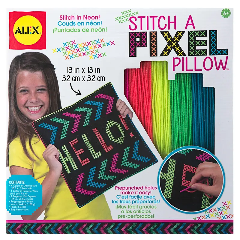 Pixel Art Stitching Kit – Make Your Own Pillow