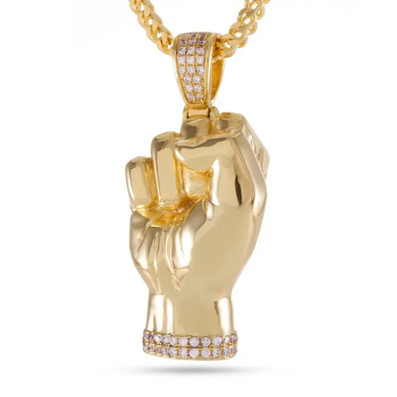 Power Fist Pendant Necklace – Bold Statement Piece