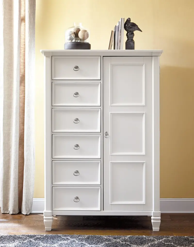 Prentice 5-Drawer Chest – Compact Vertical Storage Solution