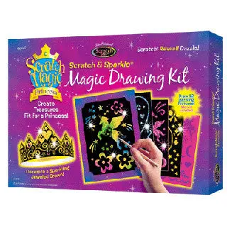Princess-Themed Scratch Drawing Kit