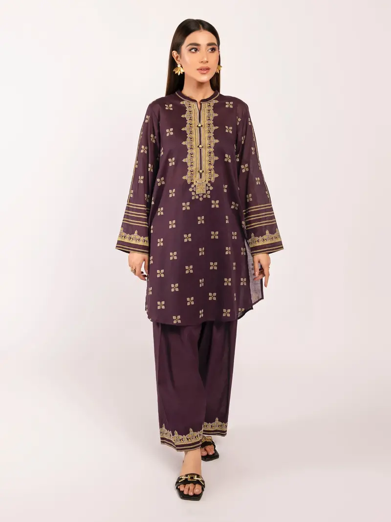 Printed Lawn Two-Piece Suit Ensemble