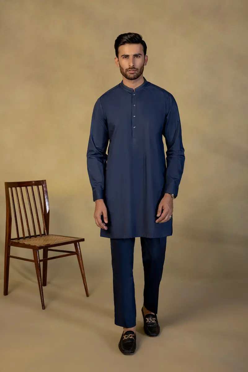 Pure Cotton Embroidered Suit – Handcrafted Detailing