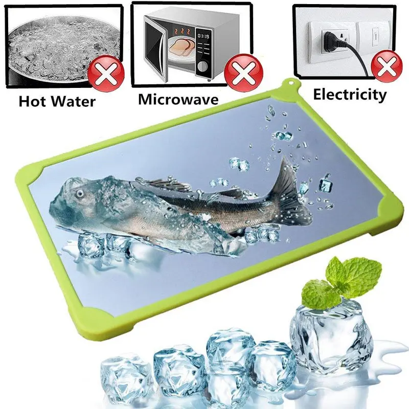 Rapid Thawing Tray – Aluminum Unfreezing Plate for Frozen Foods