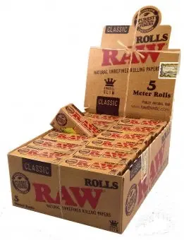RAW Classic KS Slim Rolling Papers – 5 Meters