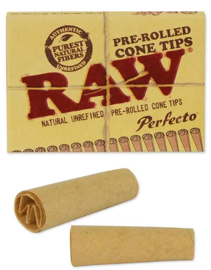 RAW Perfecto Pre-Rolled Cone Tips with Filter Technology