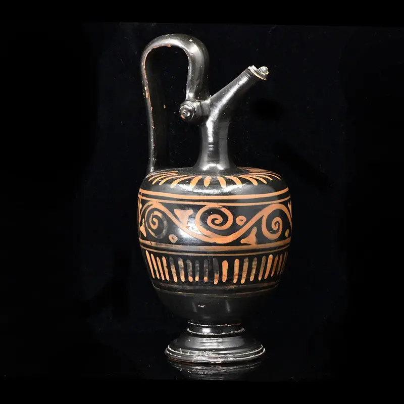 Red-Figure Xenonware Oinochoe, Magna Graecia (Late 4th Century BCE)