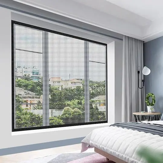 Removable Magnetic Mesh Screen for Windows – Easy Install & Clean