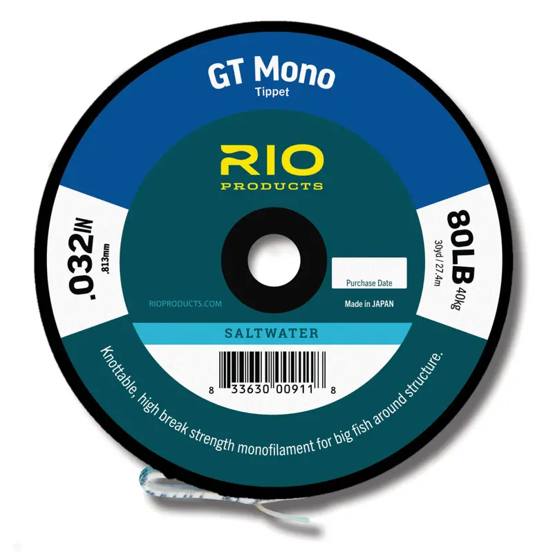 RIO GT Mono Filament Tippet Spools