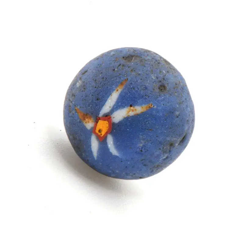 Roman-Era Egyptian Mosaic Glass Floral Inlay Fragment (1st Century BCE/CE)