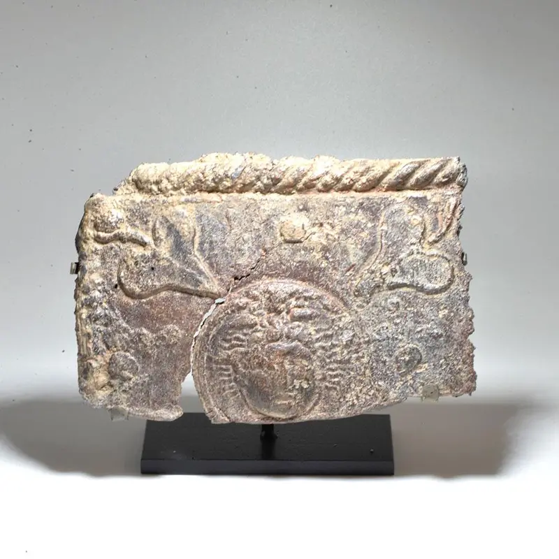 Roman Lead Sarcophagus Panel Fragment, 1st–2nd Century CE