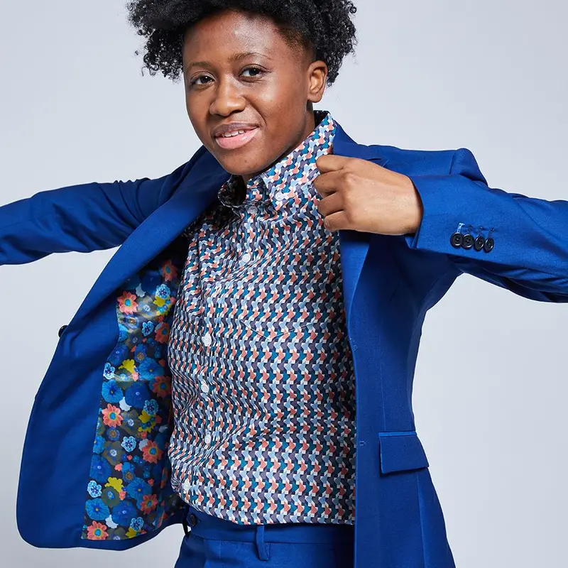 Royal Blue Wool-Blend Suit Blazer – The Georgie Tailored Fit