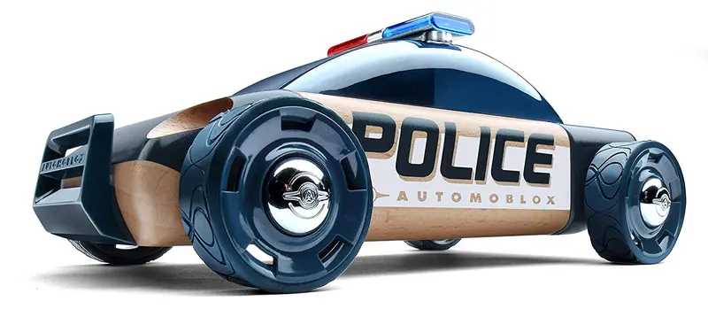 S9 Police Car Remote-Controlled Vehicle in Gloss Black