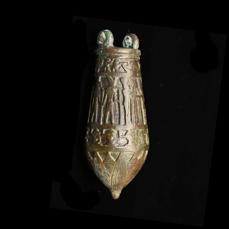 Saite Period Bronze Egyptian Situla, 26th Dynasty