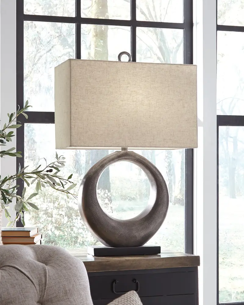 Saria Ceramic Table Lamp with Fabric Shade