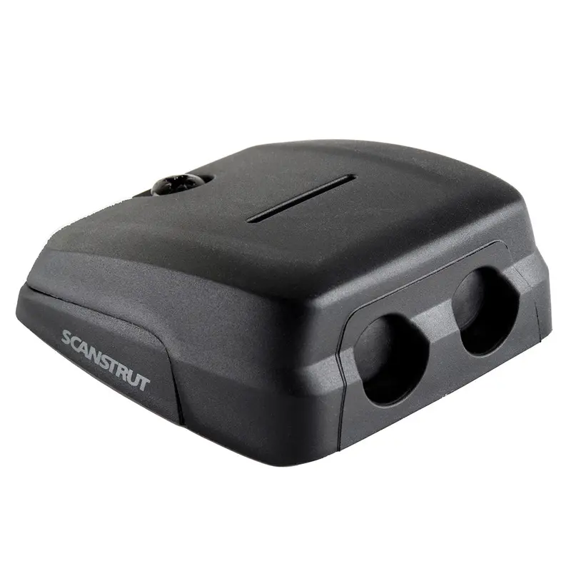 Scanstrut Horizontal Double-Cable Pass-Through Seal – Black – DS-HD10-BLK