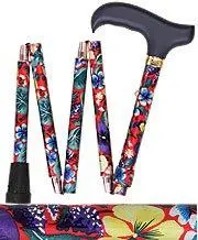 Scratch & Dent Fiesta Red Compact Mini Folding Cane – Portable & Lightweight – Model V1768