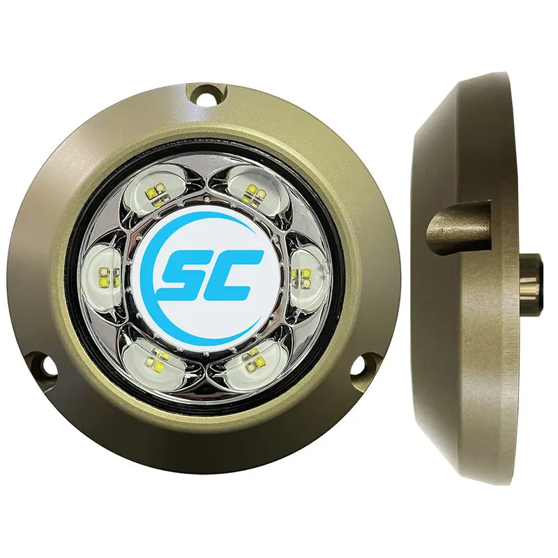 Shadow-Caster SC3 Underwater LED Light – Light Blue/White Dual-Color Marine Hull Light