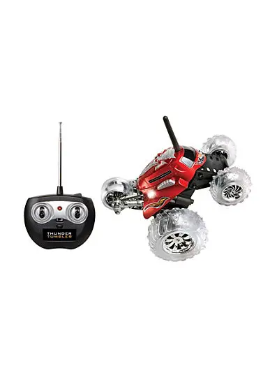 Sharper Image Thunder Tumbler RC Car – Glossy Red Edition
