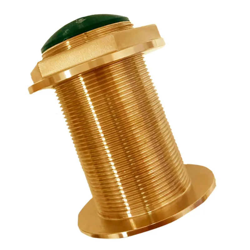 SI-TEX Bronze Low-Profile Medium-Frequency CHIRP Thru-Hull Transducer – 300W, 99–155 kHz