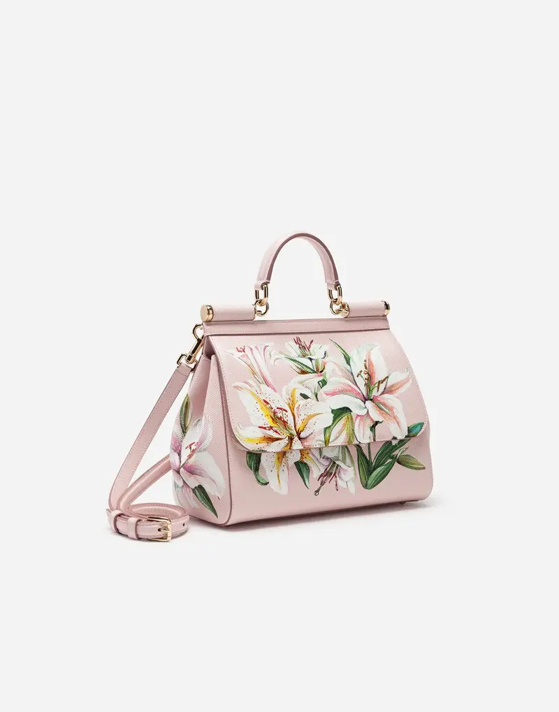 Sicily Medium-Size Structured Leather Handbag