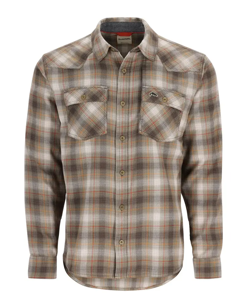 Simms Bayleaf & Sunglow Ombre Flannel Shirt