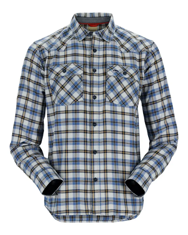Simms Santee Flannel Camp Shirt – Admiral Blue & Navy