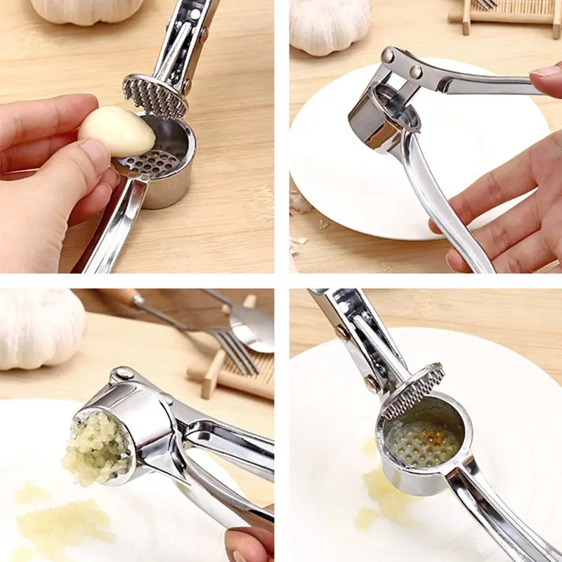 Single-Use Garlic Press – Stainless Steel Vegetable & Ginger Crusher