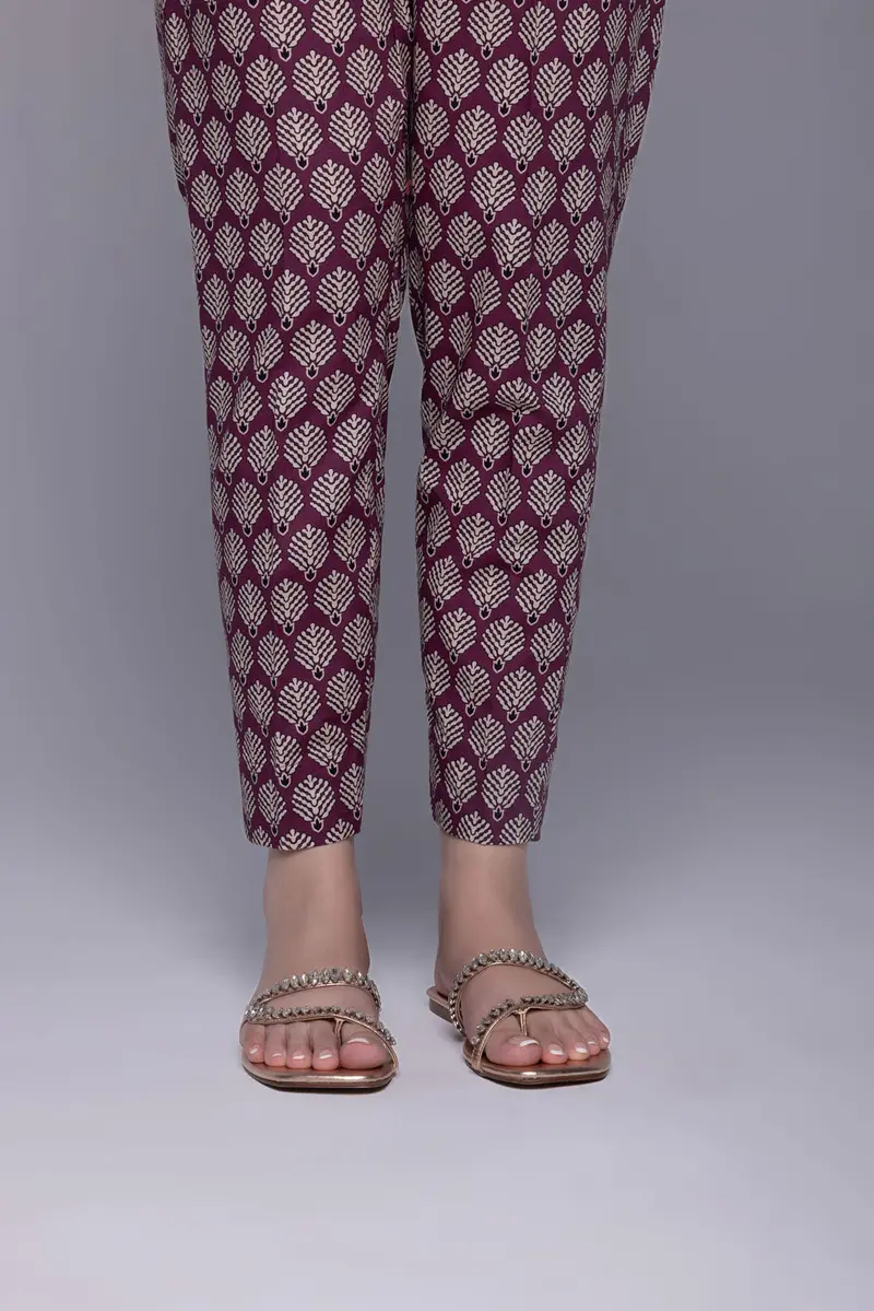 Slim-Fit Cambric Cigarette Pants