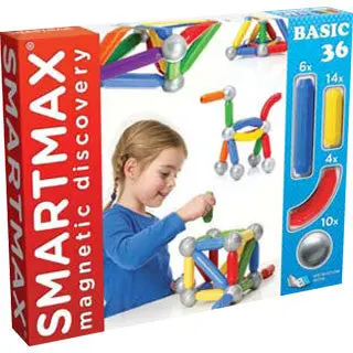SmartMax 36-Piece Magnetic Construction Set – STEM Learning Toy