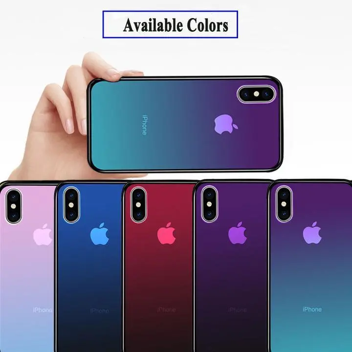 Smooth Gradient Glass iPhone Case with Ramp Design