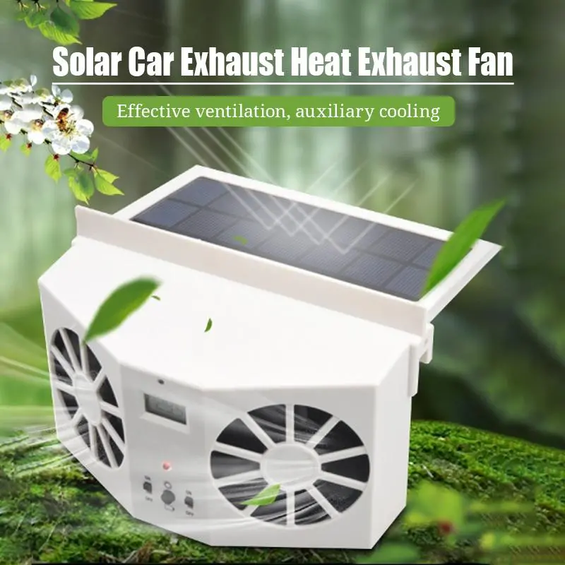 Solar-Powered Car Exhaust Ventilation Fan