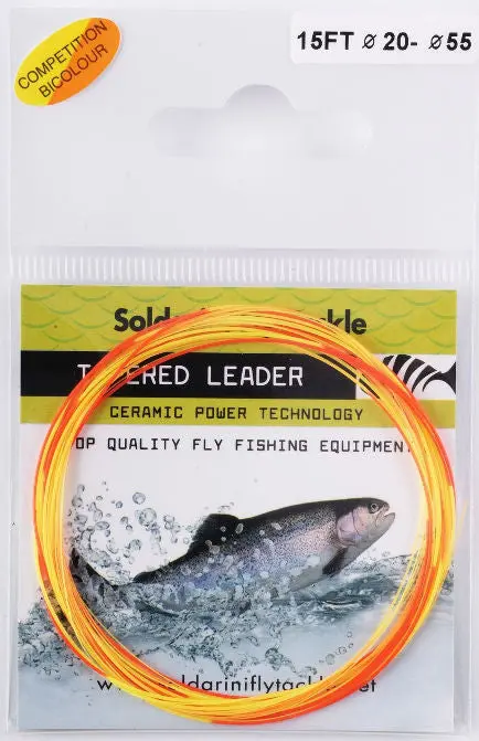 Soldarini Bi-Color Competition Tapered Nylon Leaders
