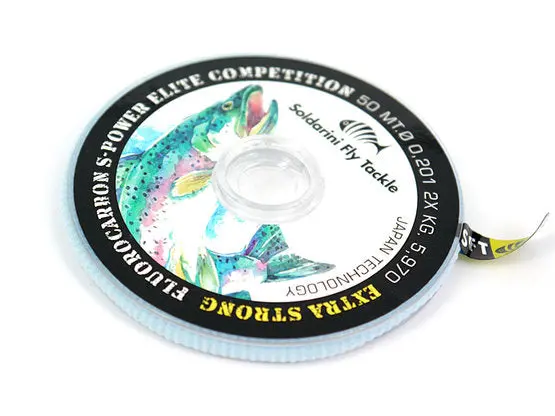 Soldarini S-Power Elite Fluorocarbon Tippet – 50m Spool, Competition Grade