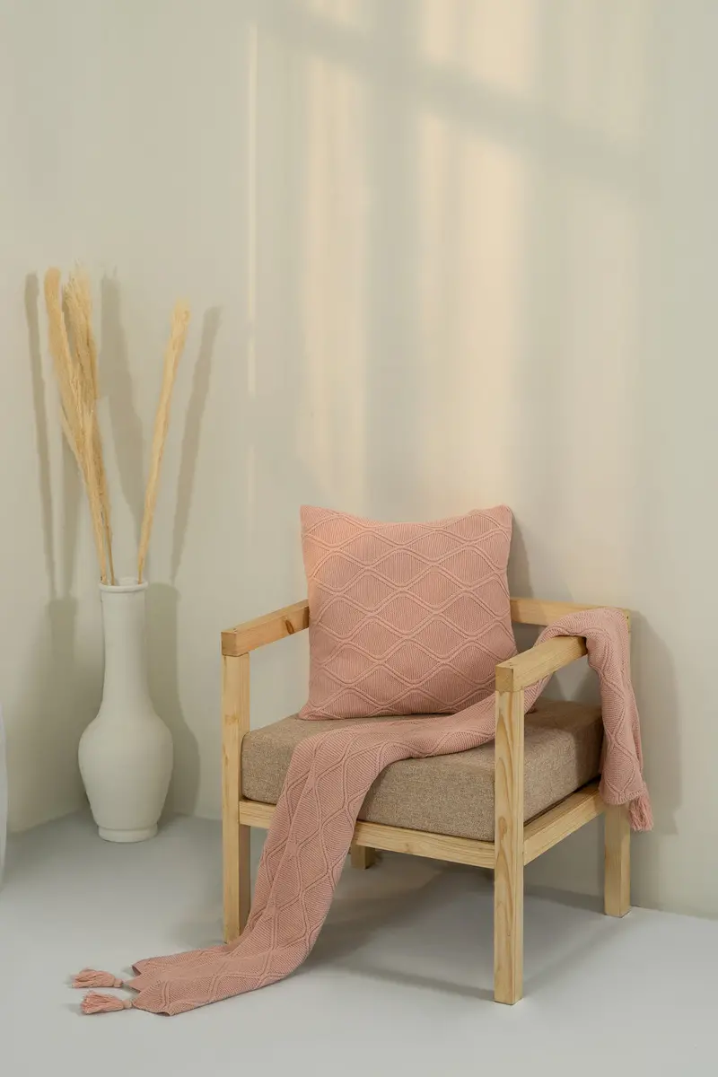 Spade-Print Woven Sofa Throw