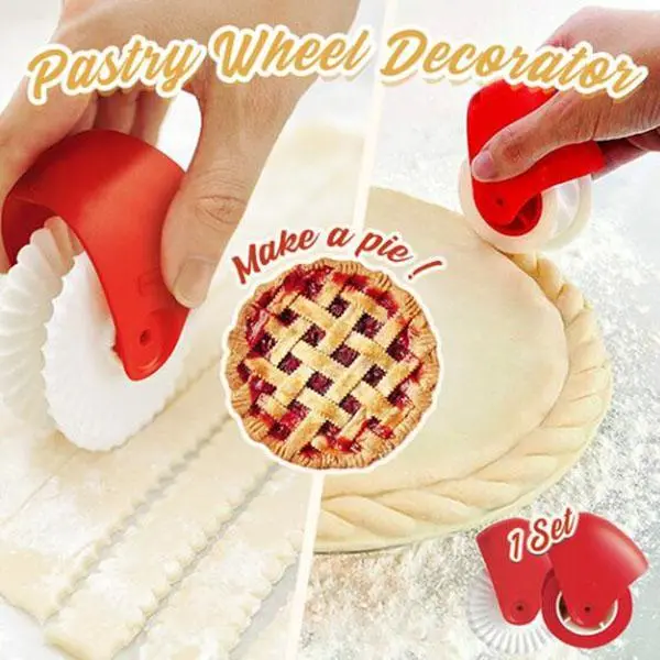 Stainless Steel Pastry Wheel Cutter Set (2-Piece)