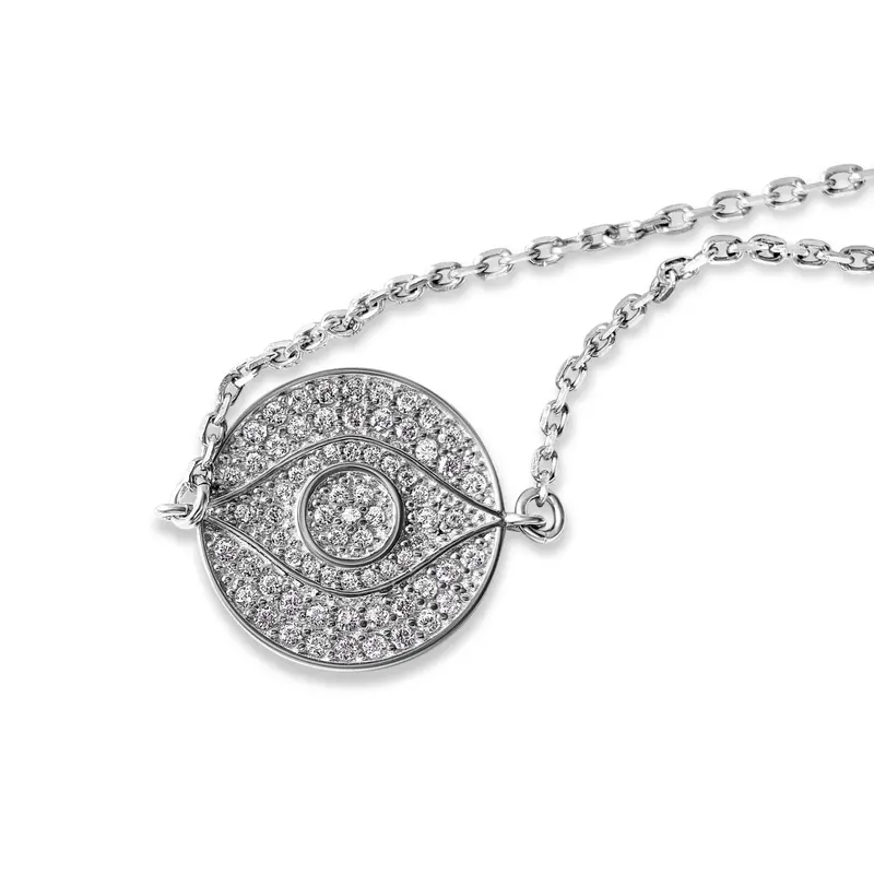 Sterling Silver Lucky Evil Eye Bracelet with Bold Design